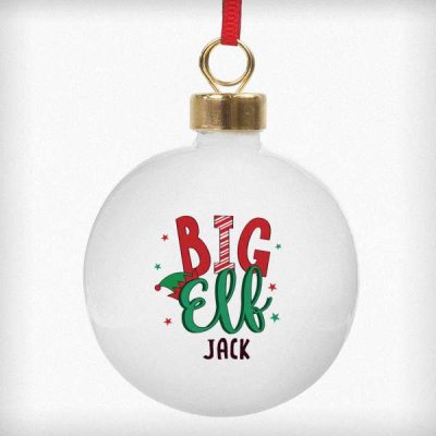 (image for) Personalised Big Elf Bauble