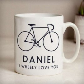 (image for) Personalised I Wheely Love You Bike Mug