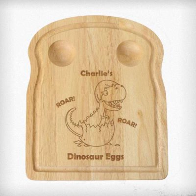 (image for) Personalised Dinosaur Egg & Toast Board