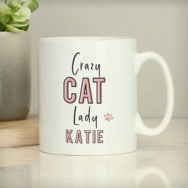 (image for) Personalised Crazy Cat Lady Mug