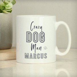 (image for) Personalised Crazy Dog Man Mug