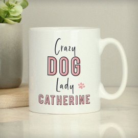 (image for) Personalised Crazy Dog Lady Mug