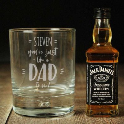 (image for) Personalised Just Like A Dad To Me Whisky Set