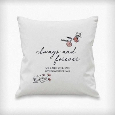 (image for) Personalised Always and Forever Cushion
