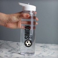 (image for) Personalised Football Badge Water Bottle
