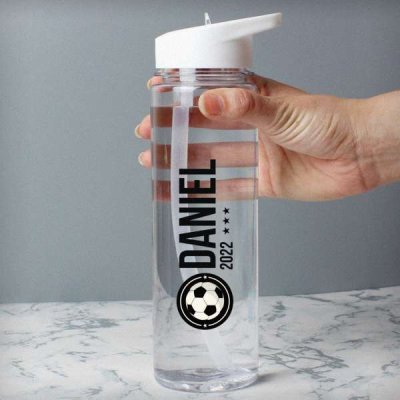 (image for) Personalised Football Badge Water Bottle