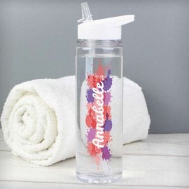 (image for) Personalised Splash Name Only Water Bottle