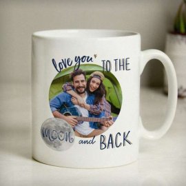 (image for) Personalised Moon & Back Photo Upload Mug