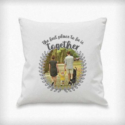(image for) Personalised Better Together Photo Upload Cushion