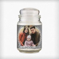 (image for) Personalised Better Together Photo Upload Large Scented Jar Candle