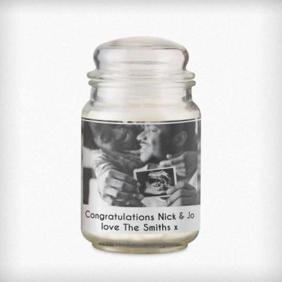 (image for) Personalised Photo Upload Scented Jar Candle