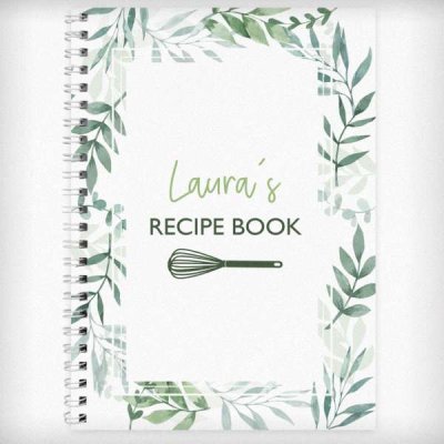(image for) Personalised Botanical A4 Recipe Book Journal