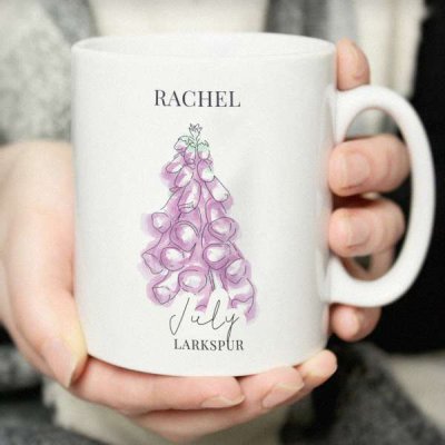 (image for) Personalised Flower of the Month Mug