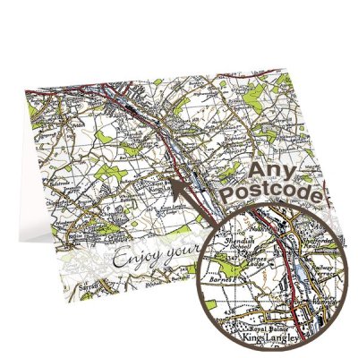 (image for) Personalised 1945 - 1948 New Popular Map Card