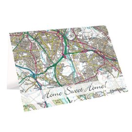 (image for) Personalised Present Day Map Card