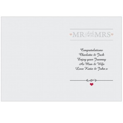 (image for) Personalised Mr & Mrs Card