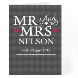 (image for) Personalised Mr & Mrs Card