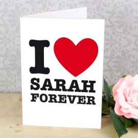 (image for) Personalised I HEART Card