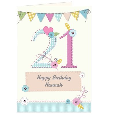 (image for) Personalised Birthday Craft Card