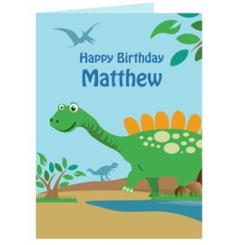 (image for) Personalised Dinosaur Card
