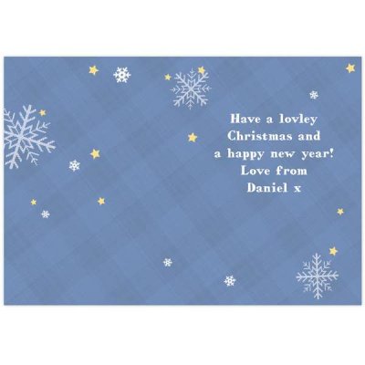 (image for) Personalised Tartan Santa Card