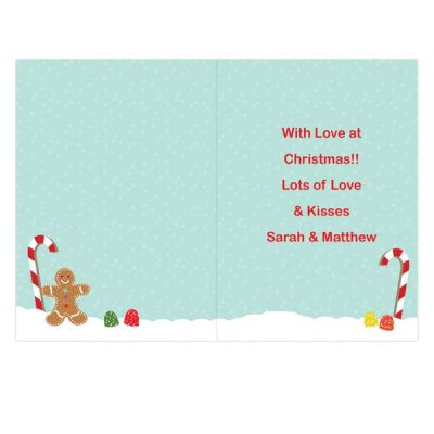 (image for) Personalised Gingerbread House Card