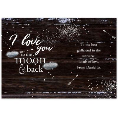 (image for) Personalised To the Moon & Infinity... Card