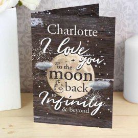 (image for) Personalised To the Moon & Infinity... Card