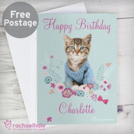 (image for) Personalised Rachael Hale Cute Kitten Card