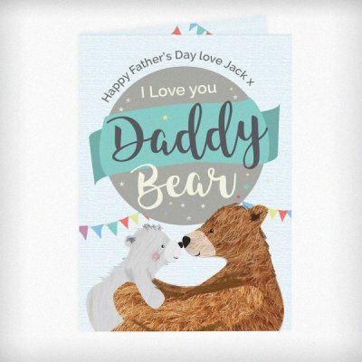 (image for) Personalised Daddy Bear Card