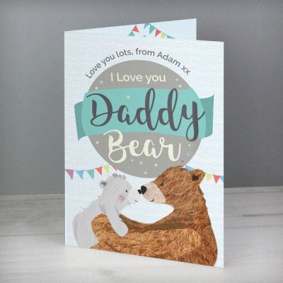 (image for) Personalised Daddy Bear Card