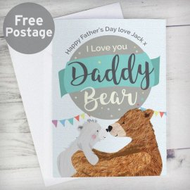(image for) Personalised Daddy Bear Card
