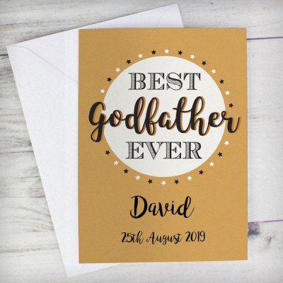 (image for) Personalised Best Godfather Card
