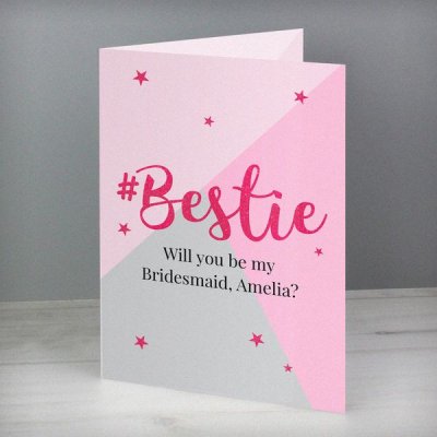 (image for) Personalised #Bestie Card