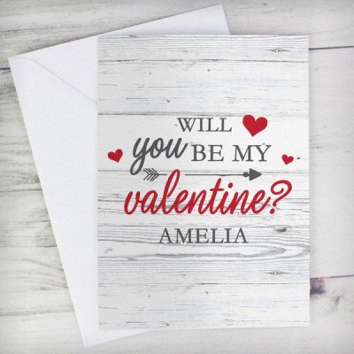 (image for) Personalised Be My Valentine Card