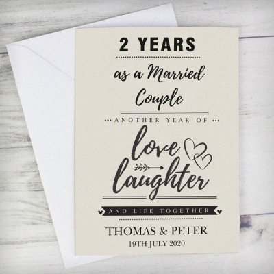 (image for) Personalised Anniversary Card