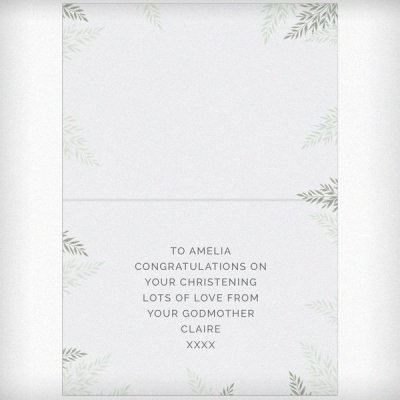(image for) Personalised Christening Card
