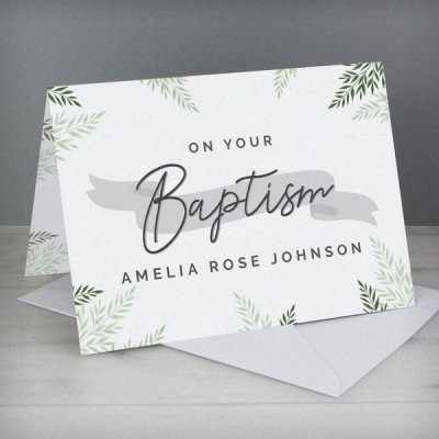 (image for) Personalised Baptism Card