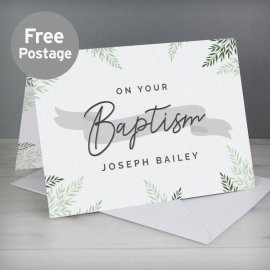 (image for) Personalised Baptism Card