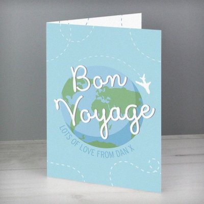 (image for) Personalised Bon Voyage Card
