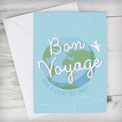 (image for) Personalised Bon Voyage Card