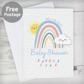 (image for) Personalised Baby Shower and New Baby Card