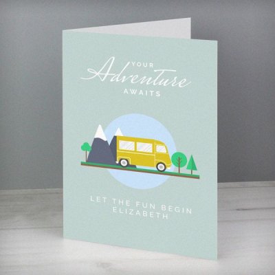 (image for) Personalised Leaving, Retirement, Adventure Card