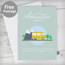 (image for) Personalised Leaving, Retirement, Adventure Card