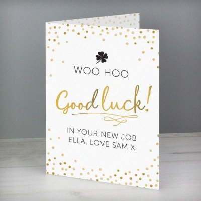 (image for) Personalised Good Luck Card