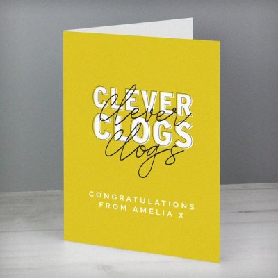 (image for) Personalised Clever Clogs Card