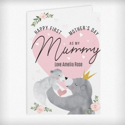 (image for) Personalised 1st Mother's Day Mama Bear Card