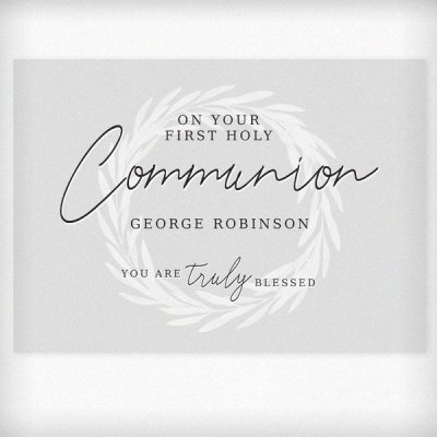 (image for) Personalised 'Truly Blessed' First Holy Communion Card
