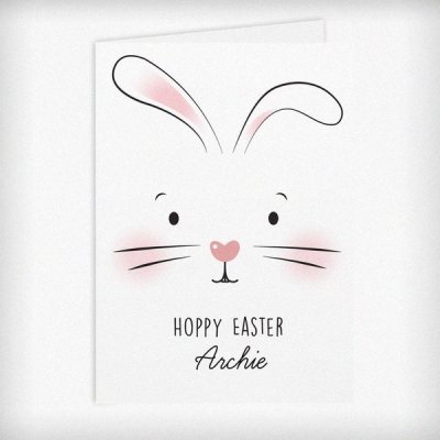 (image for) Personalised Bunny Features Card