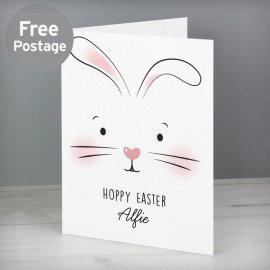 (image for) Personalised Bunny Features Card